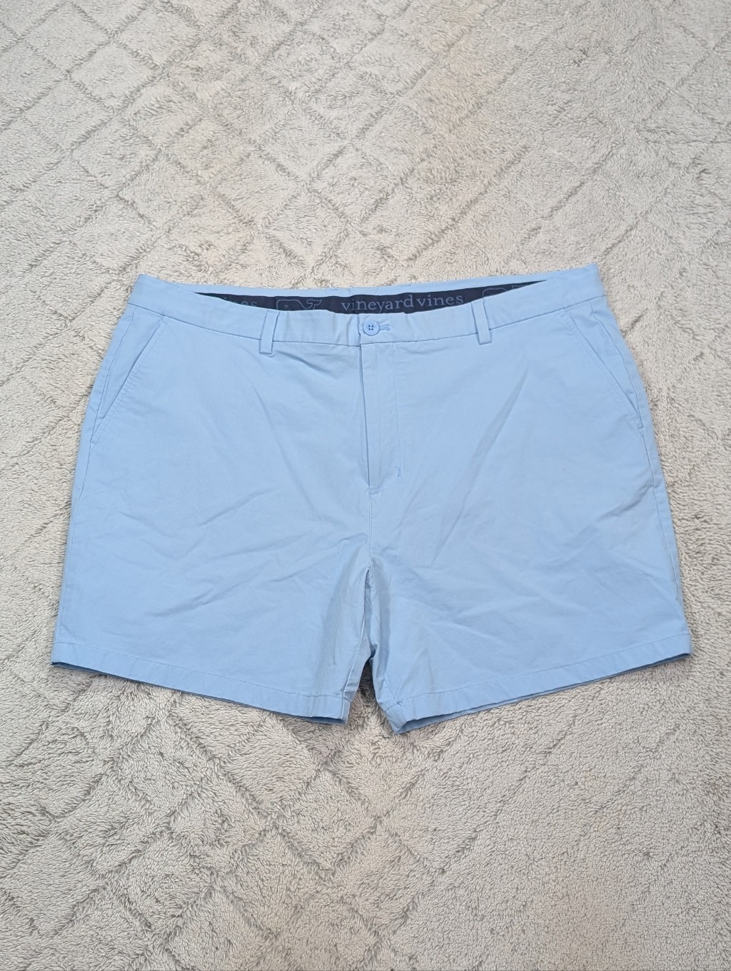 Vineyard Vines Shorts Mens 42 Blue Performance Breaker Cotton Stretch Golf 7”